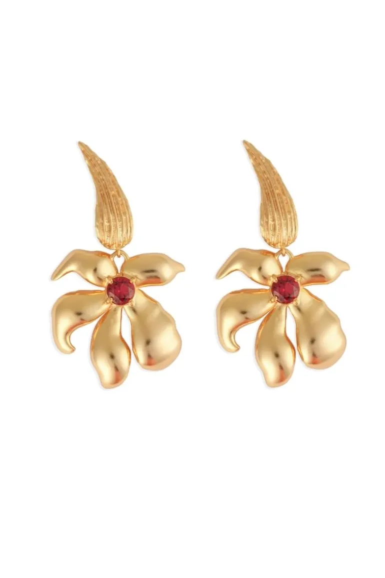 Earrings<CULT MIA FIONA FIRE EARRINGS Gold