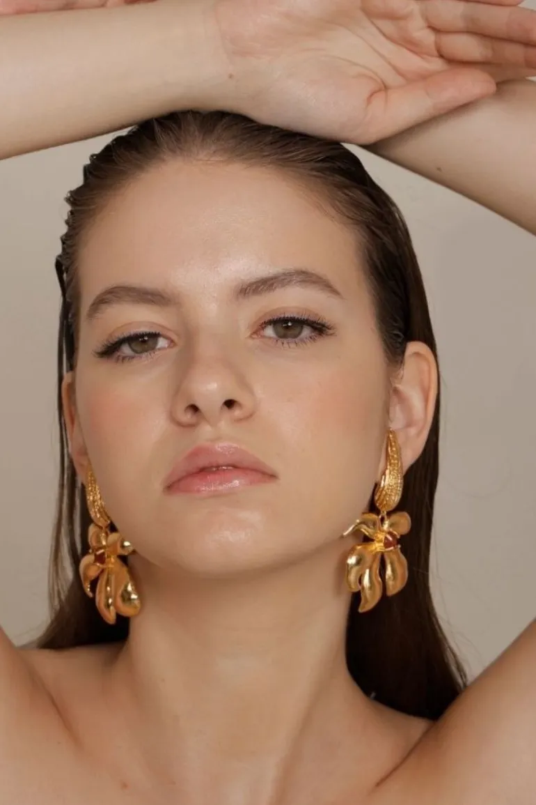 Earrings<CULT MIA FIONA FIRE EARRINGS Gold