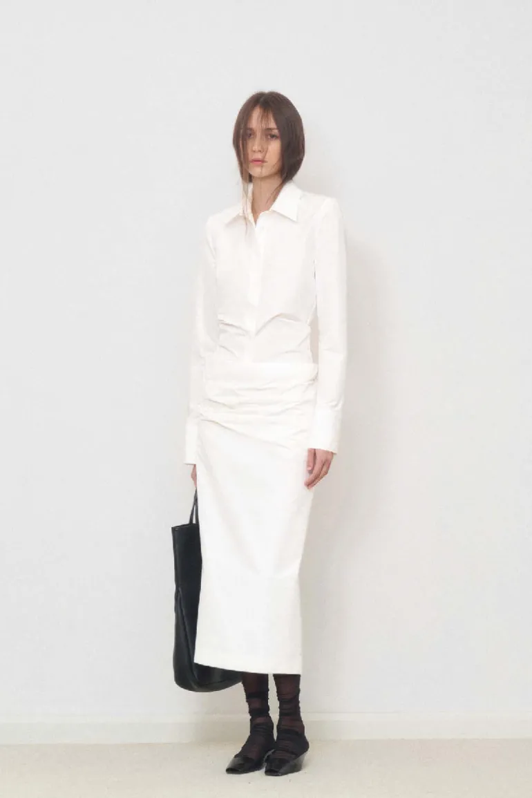 Tops<CULT MIA FITTED SHIRT IN White