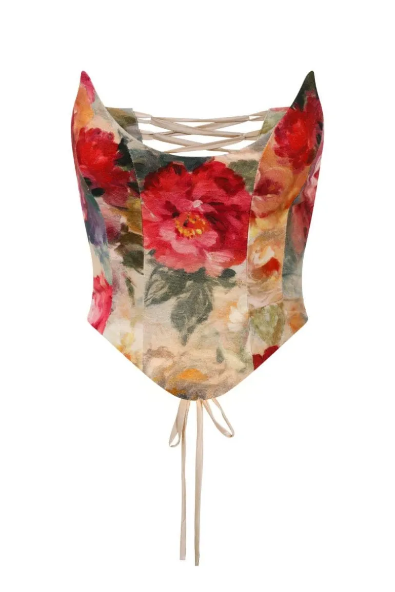 Tops<CULT MIA FLORA NIARA CORSET Multicolor