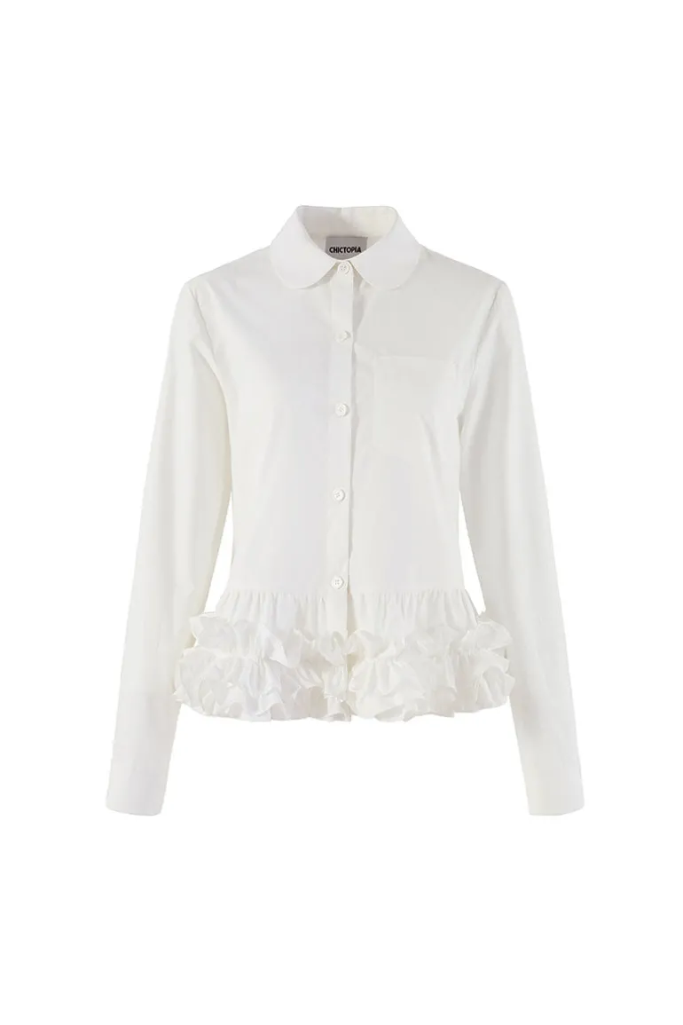 Tops<CULT MIA FLORENCE SHIRT White