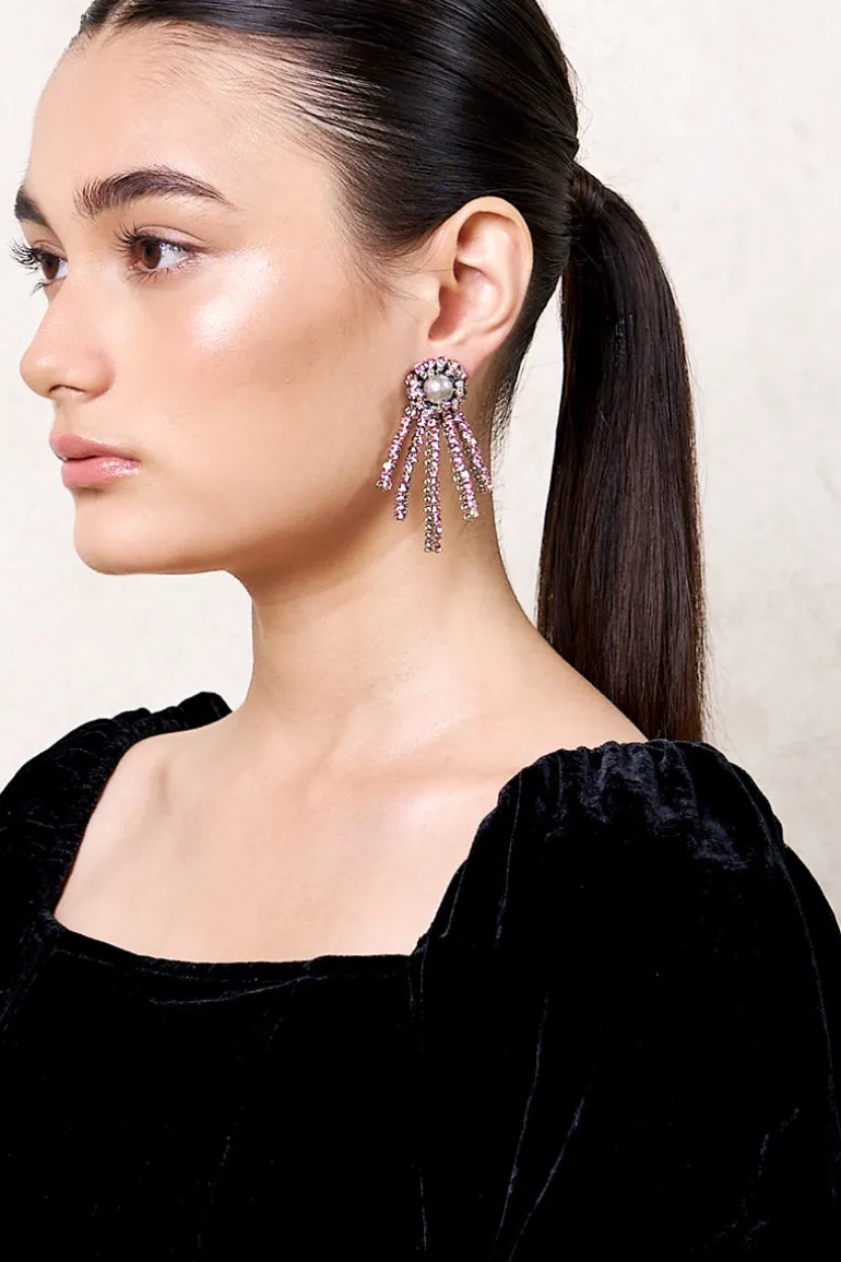 Earrings<CULT MIA FOGLIA EARRINGS Pink