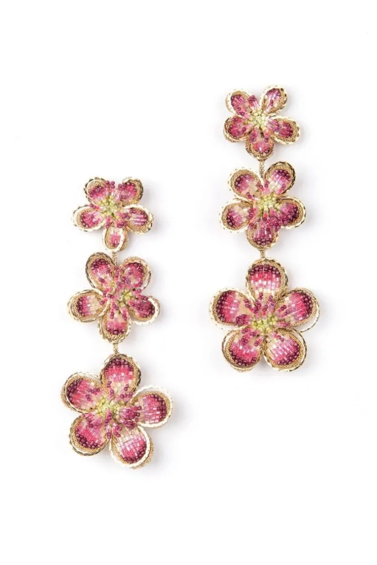 Earrings<CULT MIA CLEOME EARRING Fuchsia
