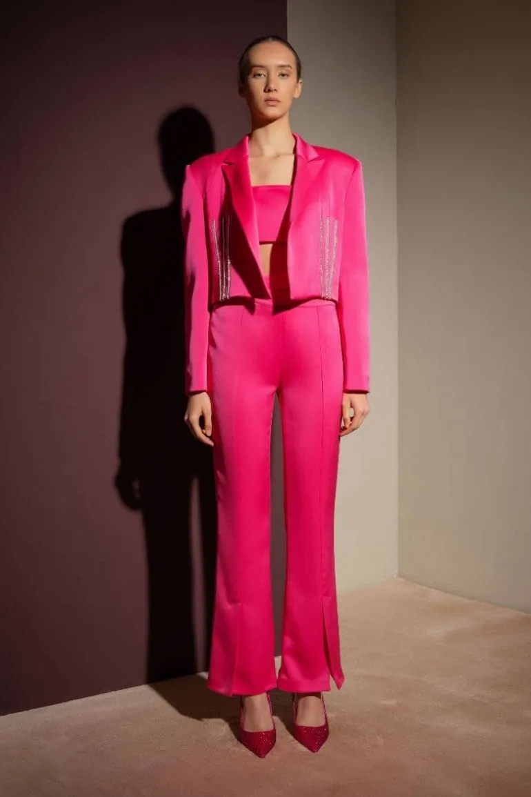 Pants<CULT MIA CUT-OUT PANTS Fuchsia