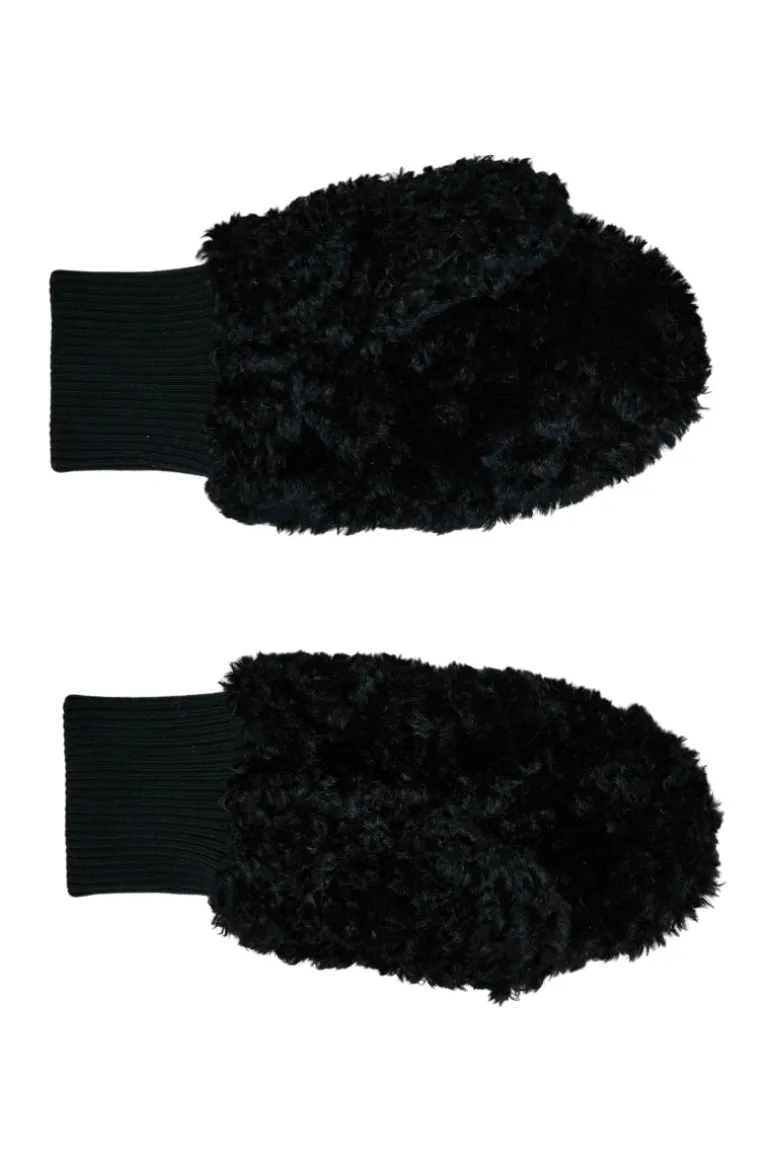 Gloves & Mittens<CULT MIA FUZZY MITTS IN Slate Black