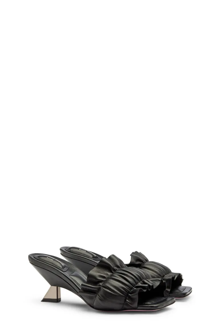 Sandals<CULT MIA GAIA NERO HEELS Black