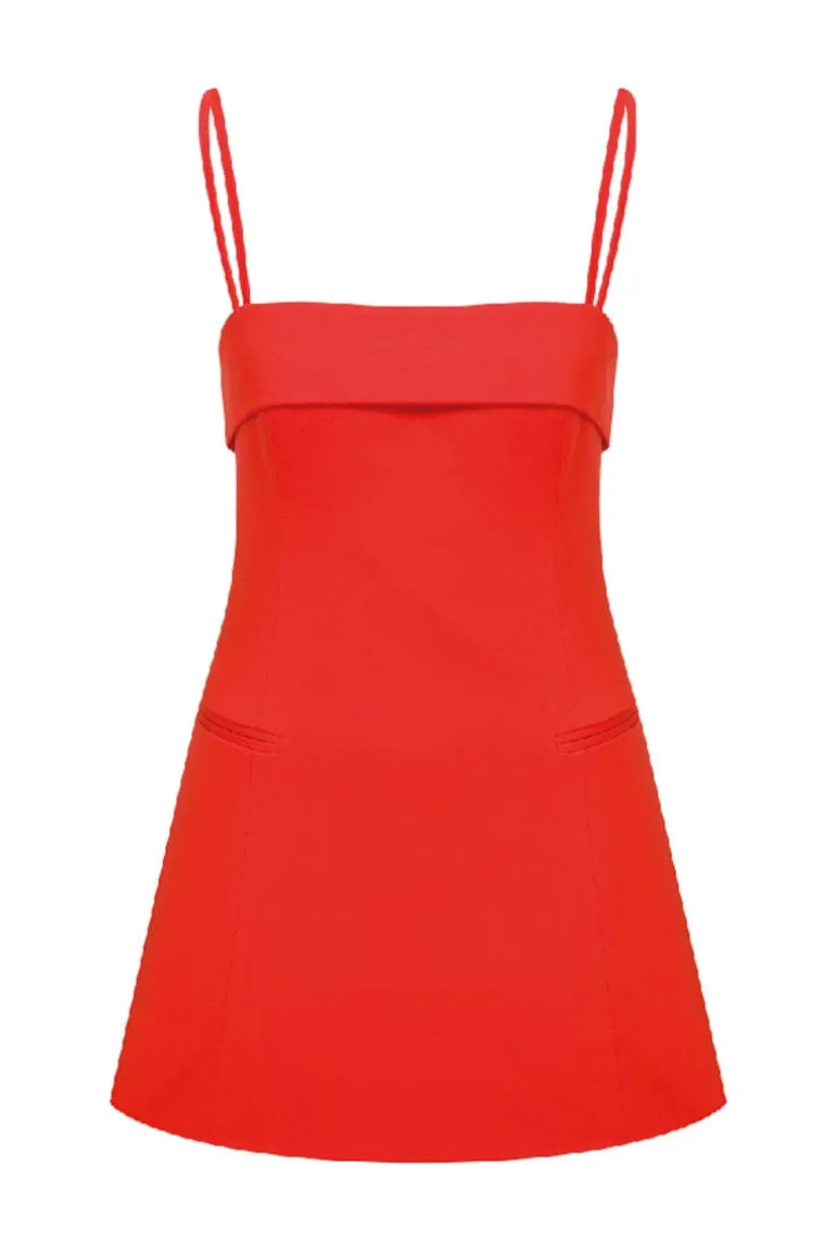 Dresses | Mini Dresses<CULT MIA GAIA COTTON MINI DRESS Tangerine