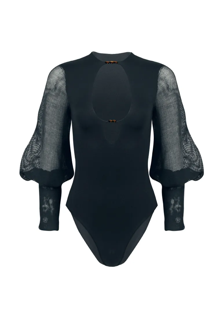 Tops<CULT MIA GARDEN BODY Black