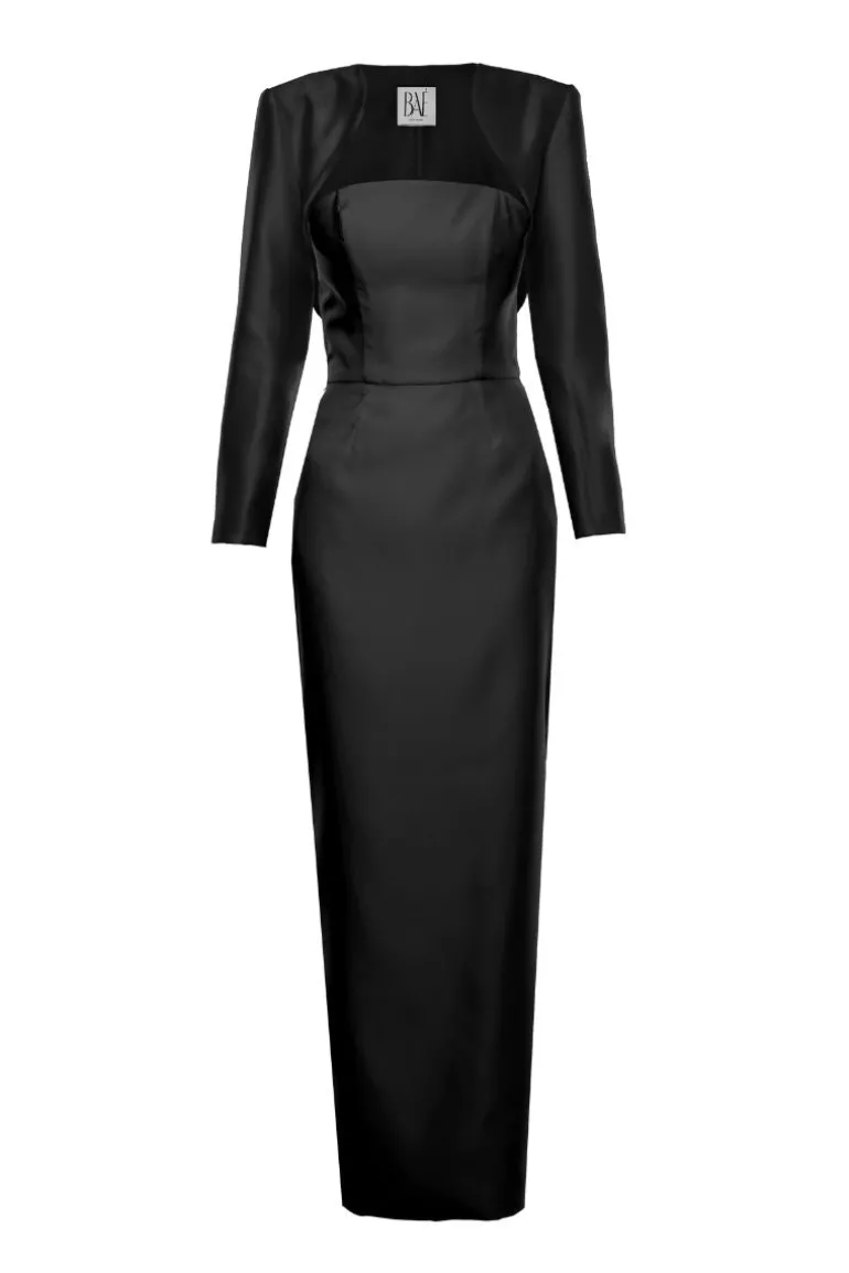 Dresses<CULT MIA GIGI BLACK MAXI DRESS WITH BOLERO Jet Black