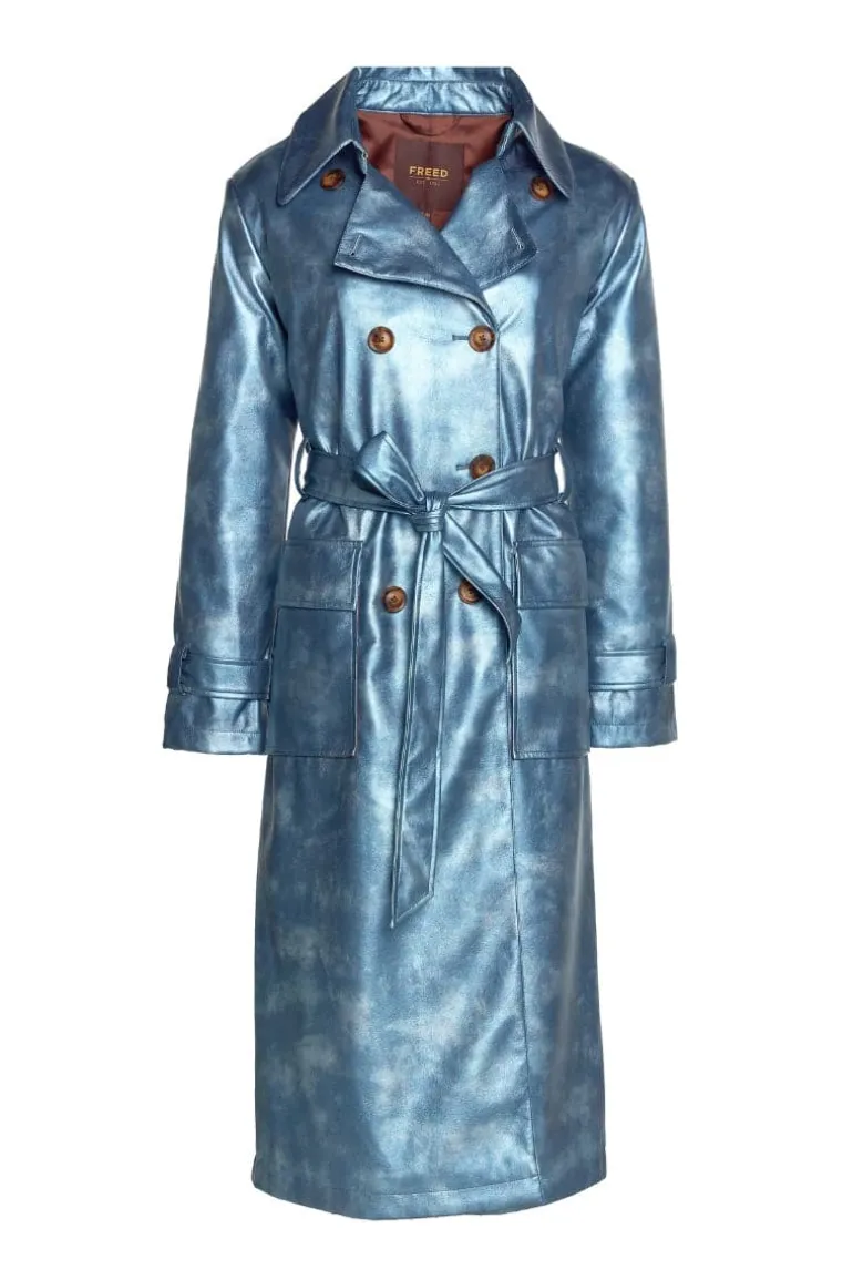 Coats<CULT MIA GINA FAUX LEATHER COAT Bombay