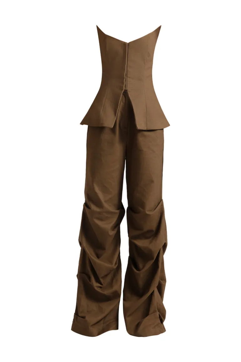 Outfit Sets<CULT MIA GISELE TOP AND PANTS SET Military Olive