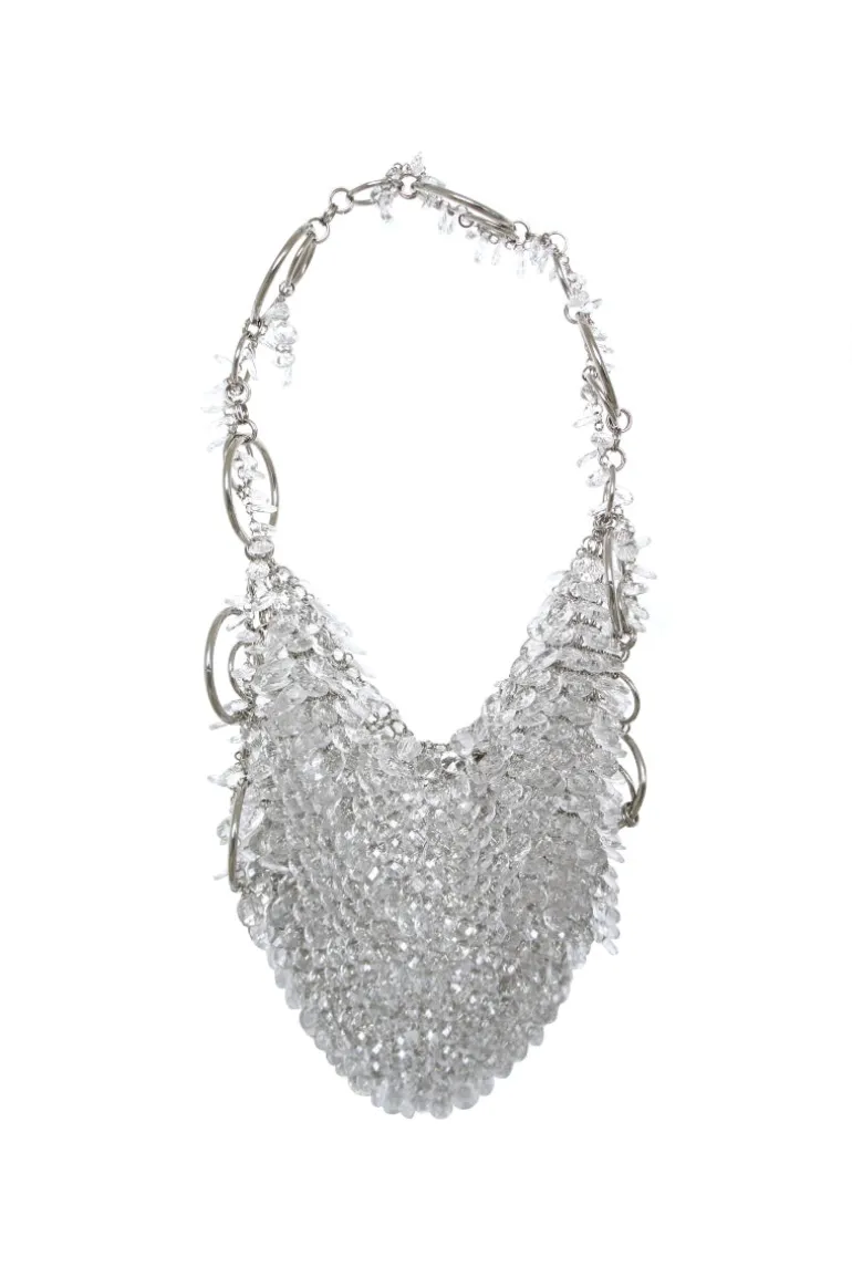 Shoulder Bags<CULT MIA GLASS BAG Crystal & Silver