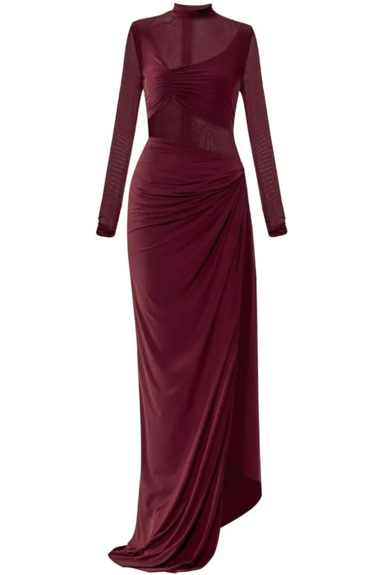 Dresses | Gowns<CULT MIA GLORIA RUCHED GOWN Cherry Red