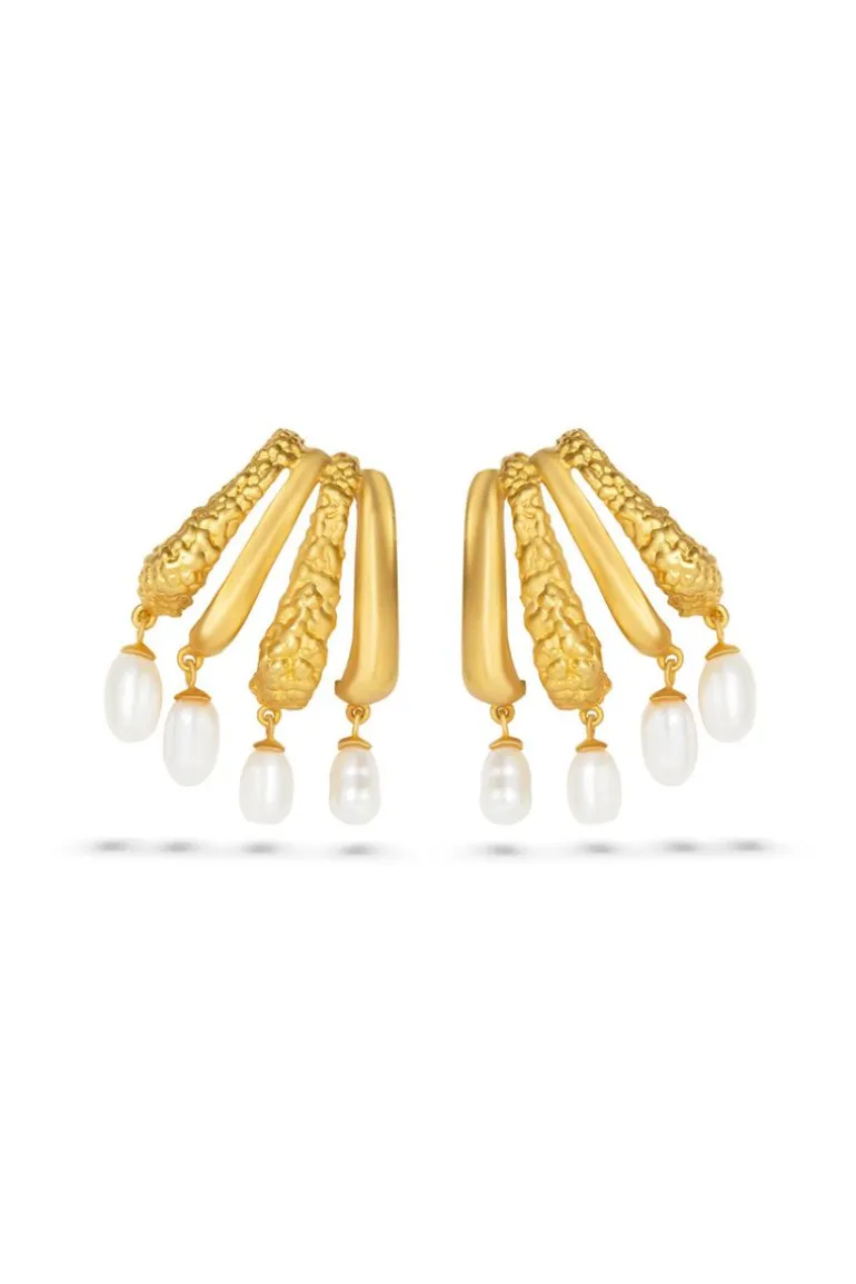 Earrings<CULT MIA CASSANDRA EARRINGS Gold
