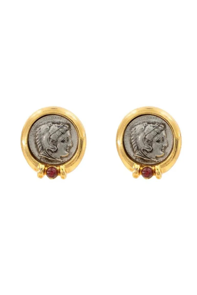 Earrings<CULT MIA ILARIA COIN EARRINGS Gold