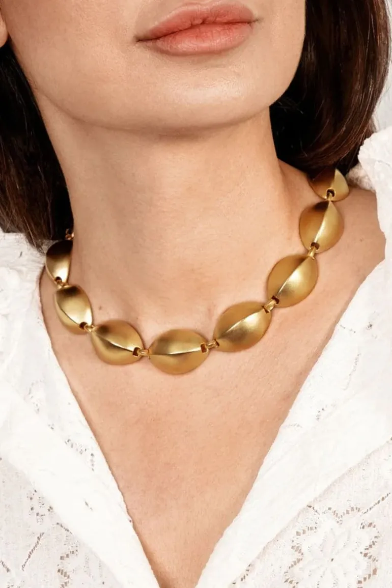 Necklaces<CULT MIA PLATED CHUNKY NECKLACE Gold