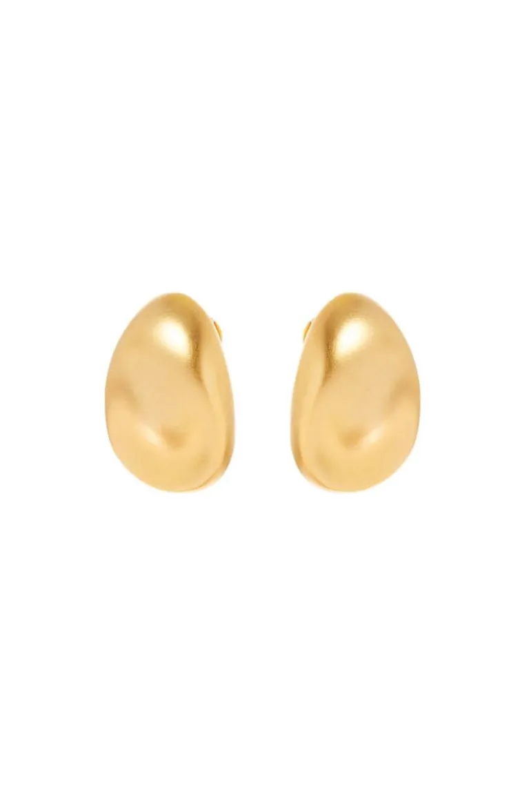 Earrings<CULT MIA PLATED STUD EARRINGS Gold