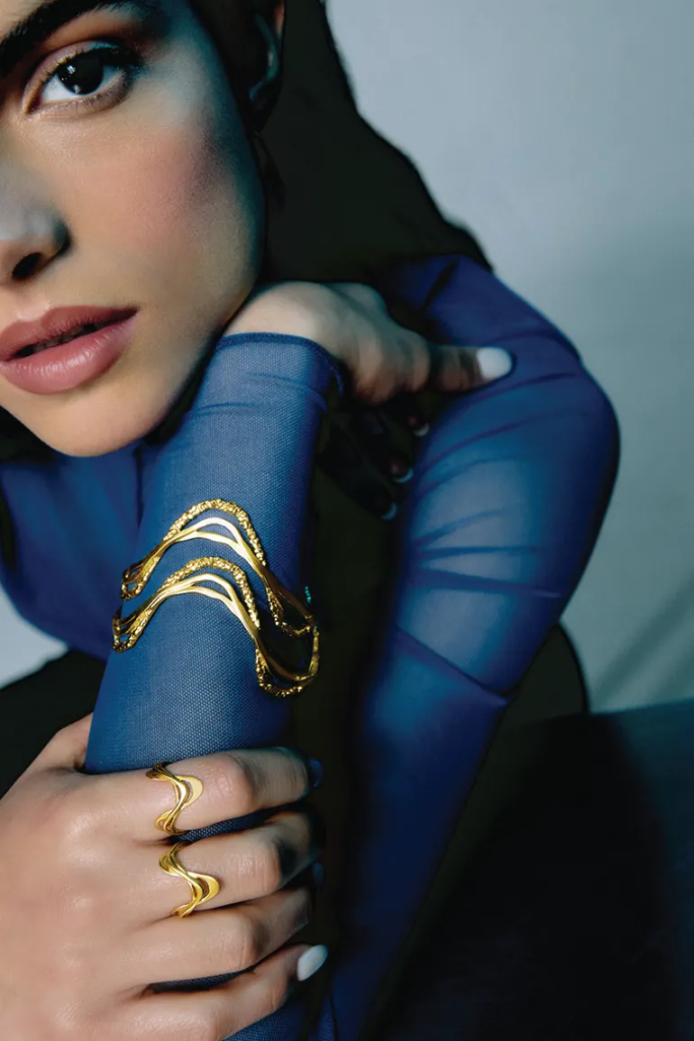 Bracelets<CULT MIA RIPPLE BRACELET Gold