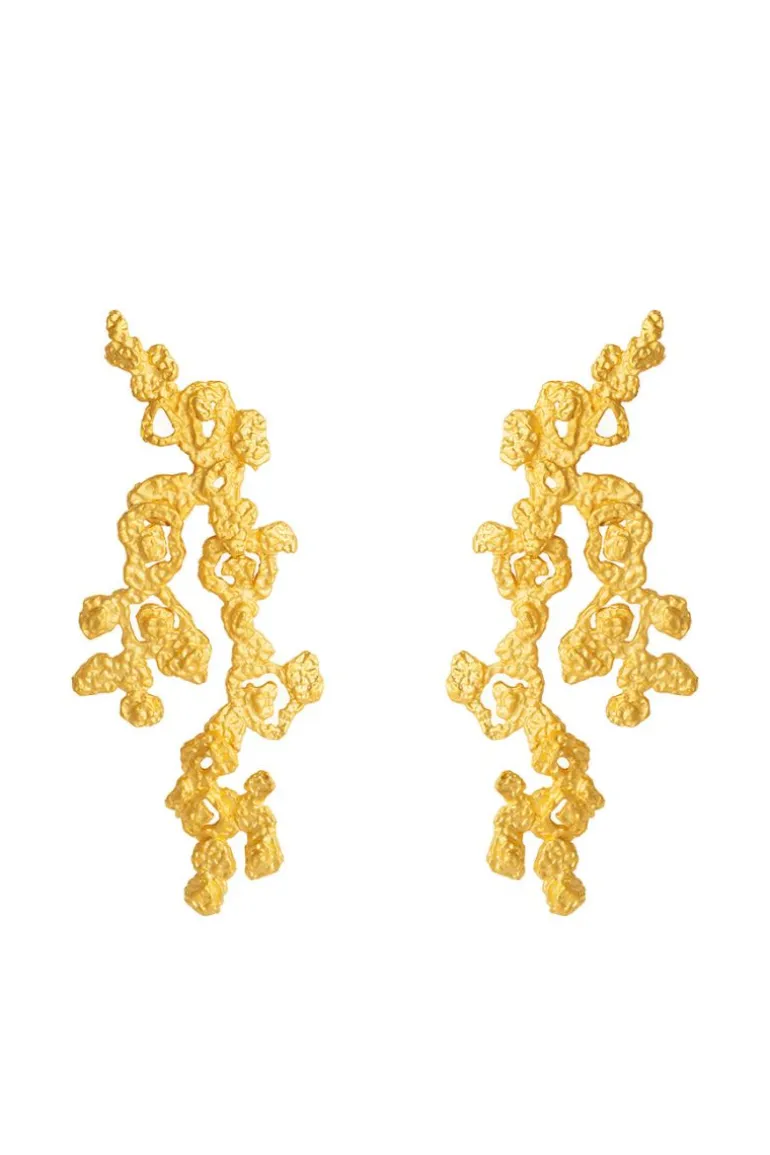 Earrings<CULT MIA RIVERSTONE EARRINGS Gold
