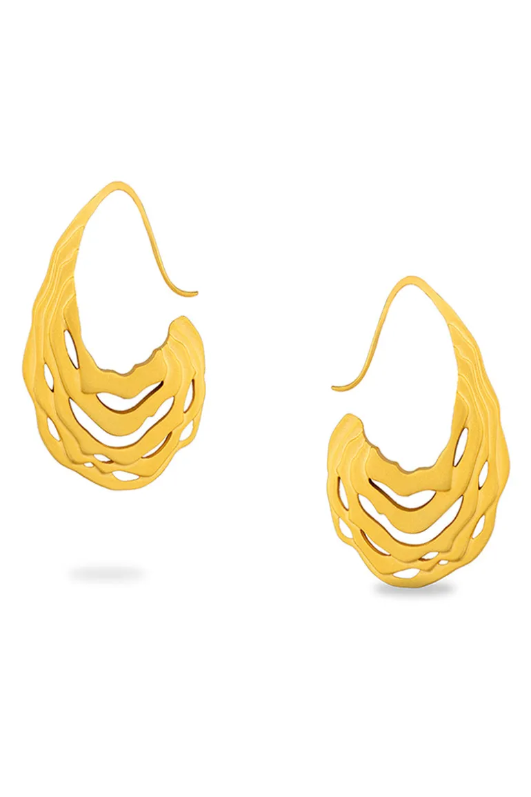 Earrings<CULT MIA SAHARA HOOP Gold