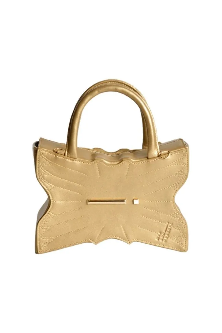 Top Handle Bags<CULT MIA SPHINX COLLECTION PETITE TOP HANDLE BAG Gold