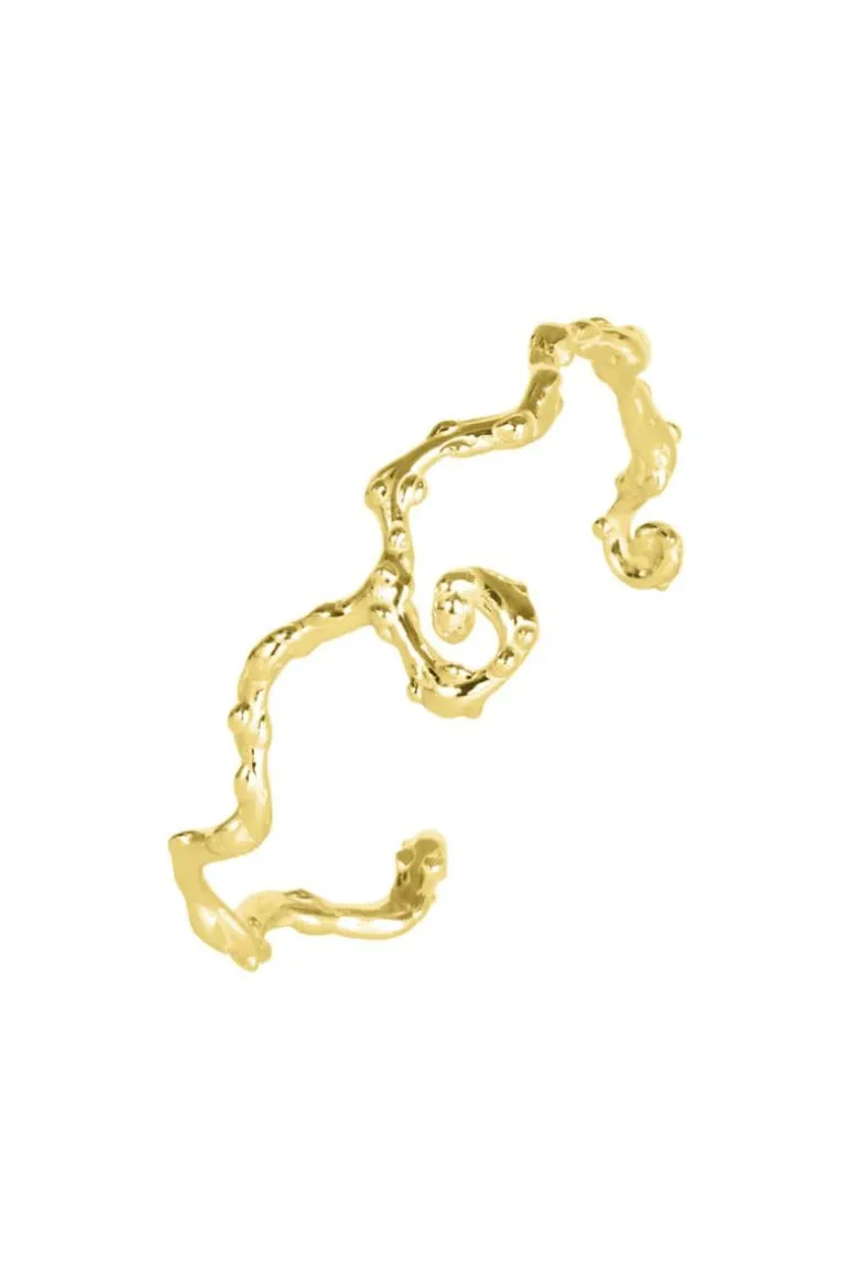 Bracelets<CULT MIA SPIRAL BANGLE Gold
