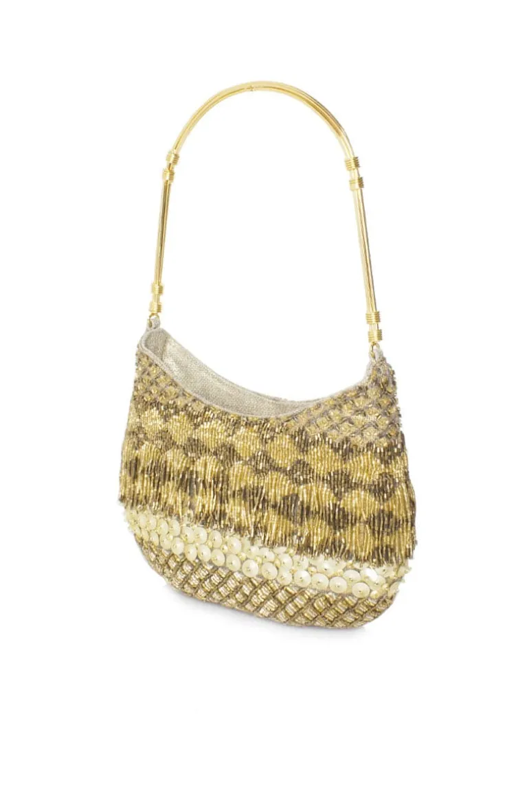 Shoulder Bags<CULT MIA EN GITAN BESTIE SHOULDER BAG Gold