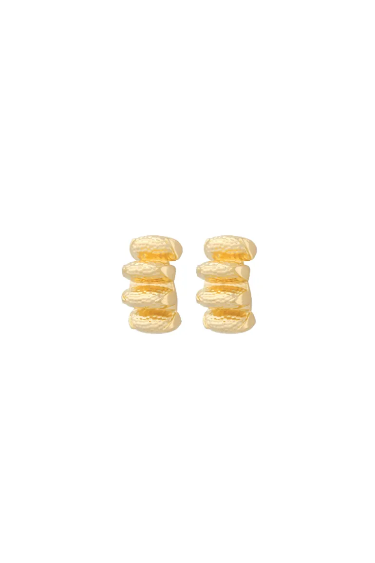 Earrings<CULT MIA EN PONTE EARRINGS Gold