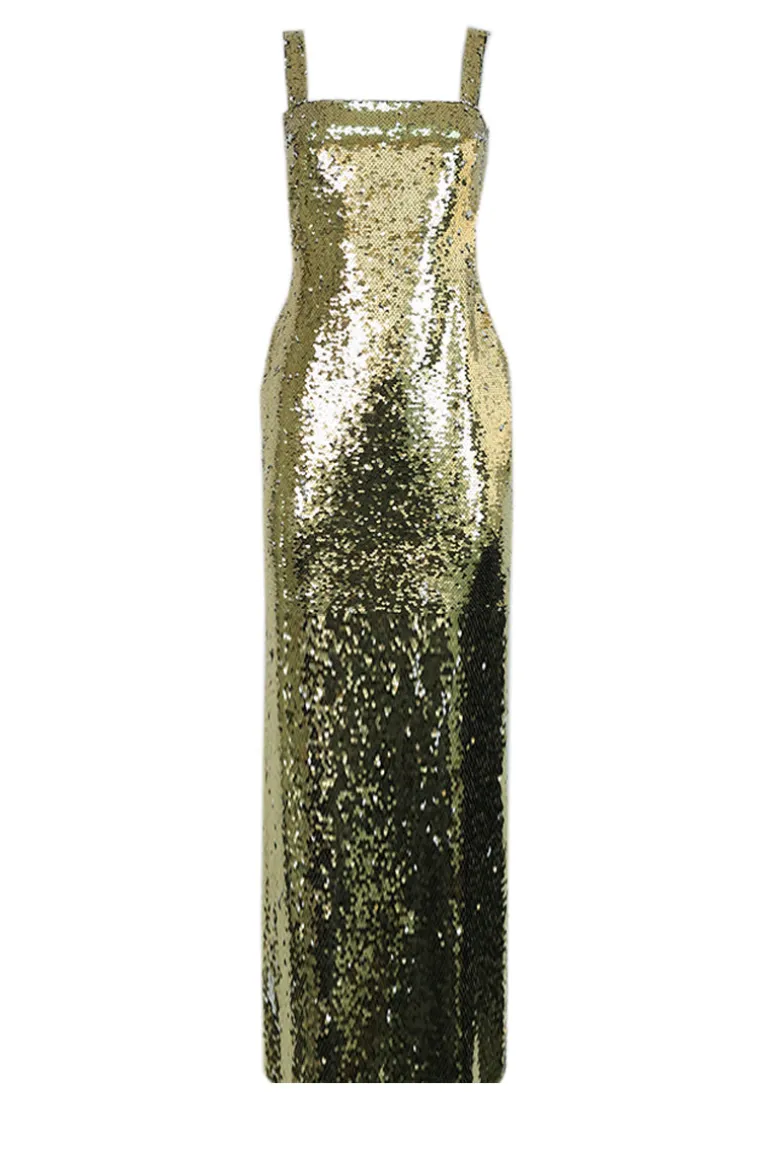 Dresses<CULT MIA EN SEQUINED BACKLESS DRESS Gold