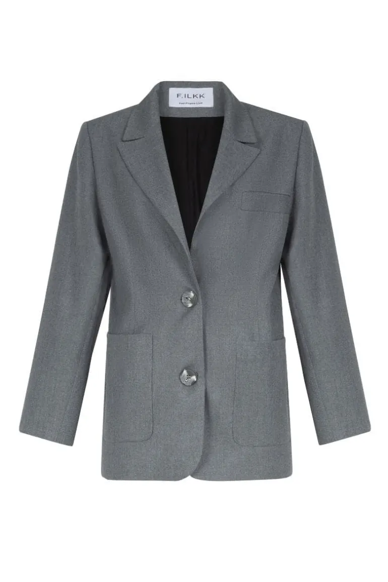 Blazers<CULT MIA OVERSIZE BLAZER Gray