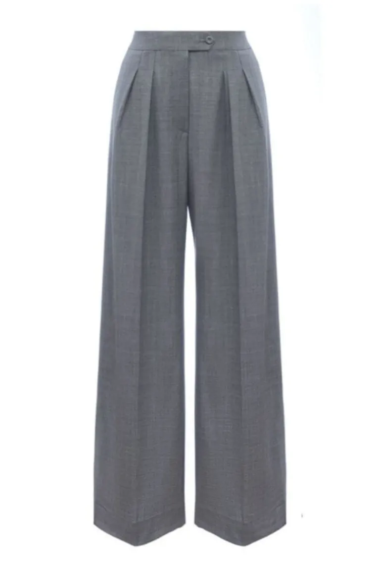 Pants<CULT MIA STRAIGHT PANTS Gray