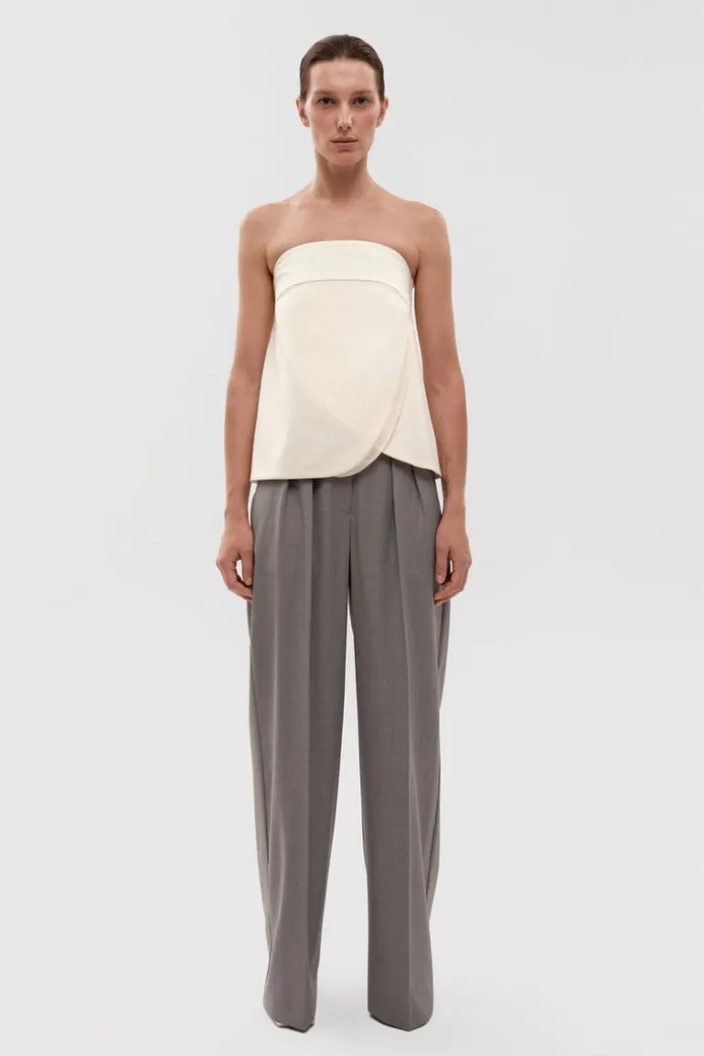 Pants<CULT MIA STRAIGHT PANTS Gray