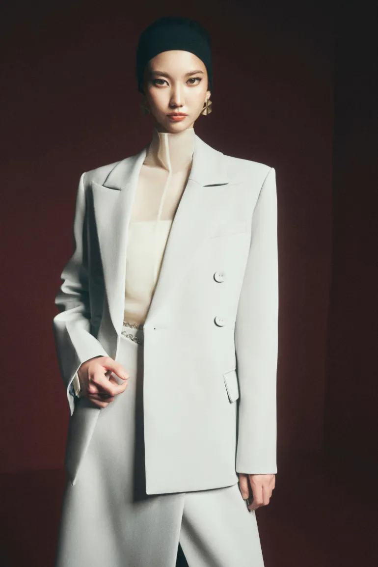 Jackets<CULT MIA SON PADDED SHOULDER JACKET Gray