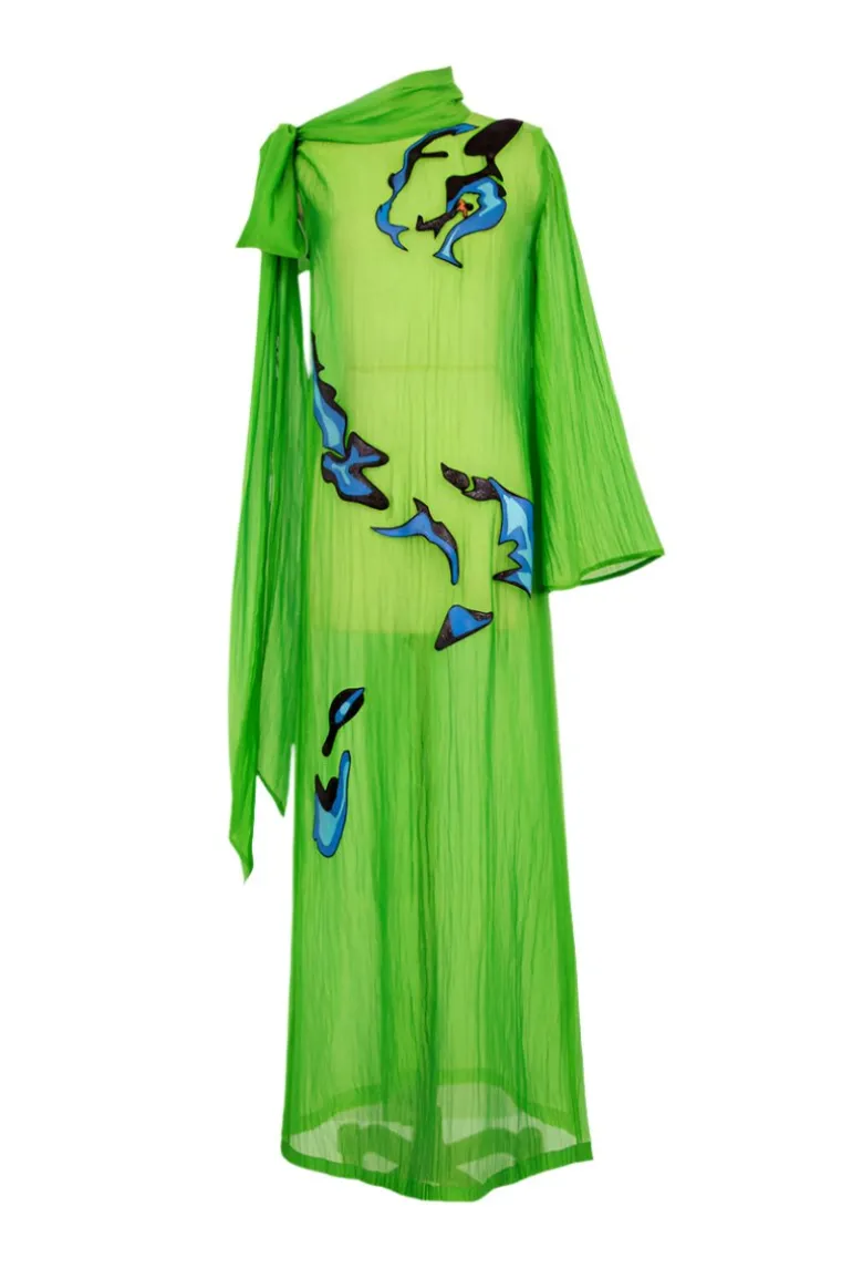 Dresses | Gowns<CULT MIA GREEN CONSTELATION GOWN Lime Green