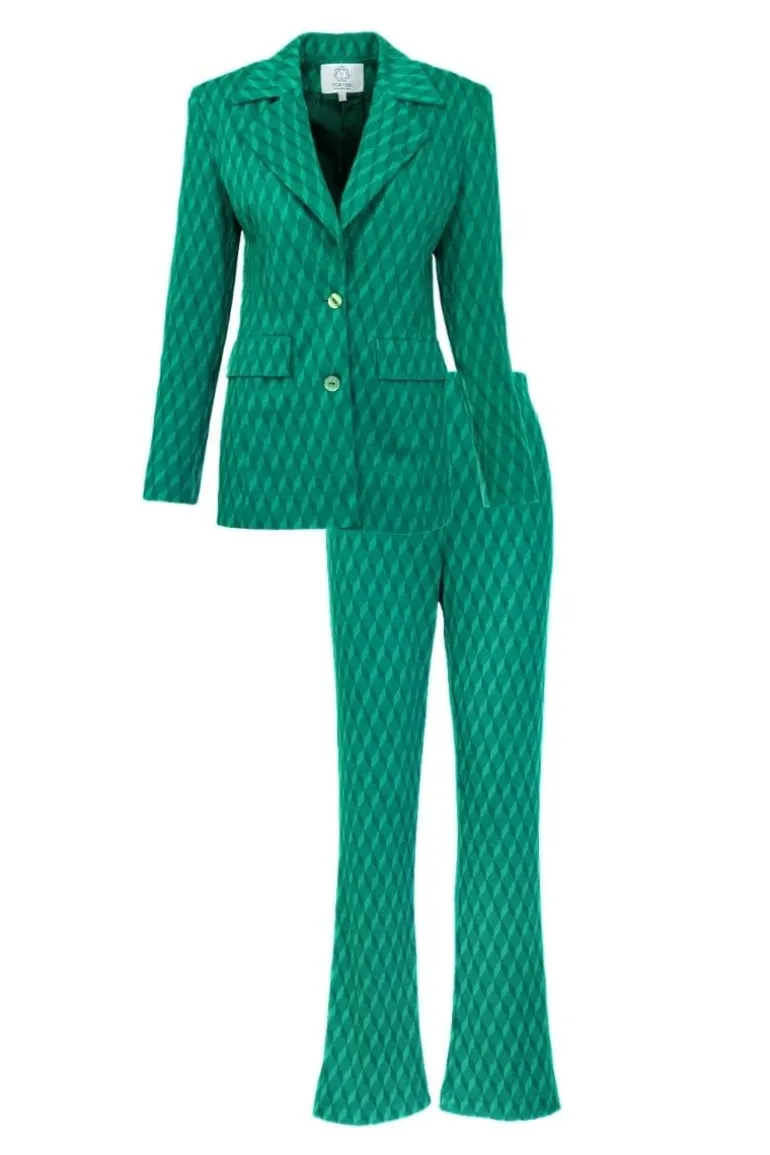 Outfit Sets<CULT MIA CUBES WOMEN'S SUIT SET Green