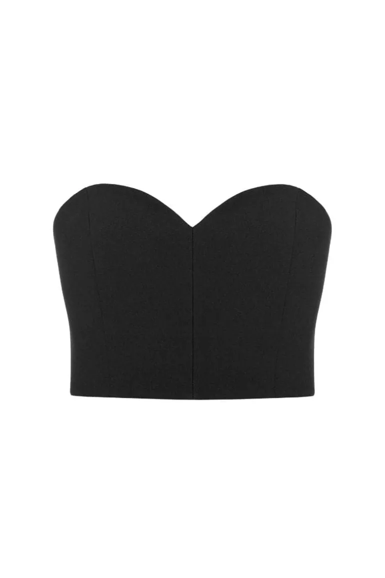 Tops<CULT MIA GRETA BUSTIER TOP Black