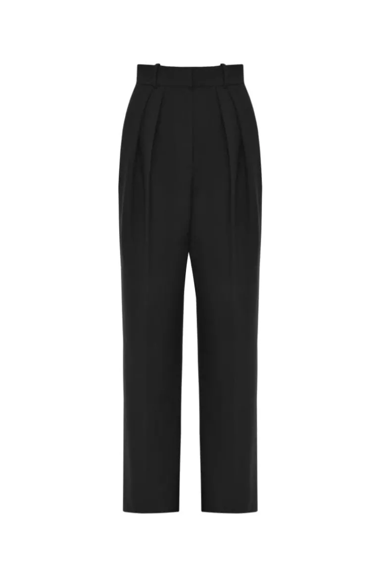 Pants<CULT MIA GRETA HIGH-RISE PANTS Black