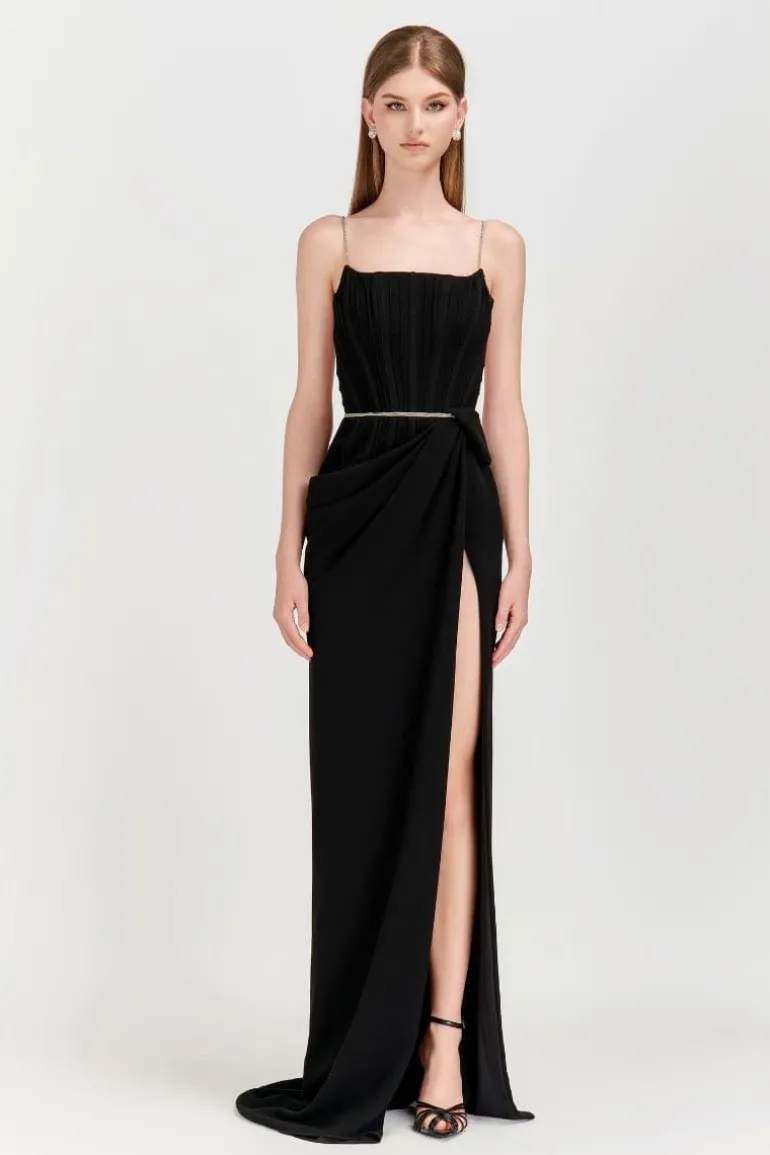 Dresses | Gowns<CULT MIA HADLEY EVENING CREPE DRESS Black