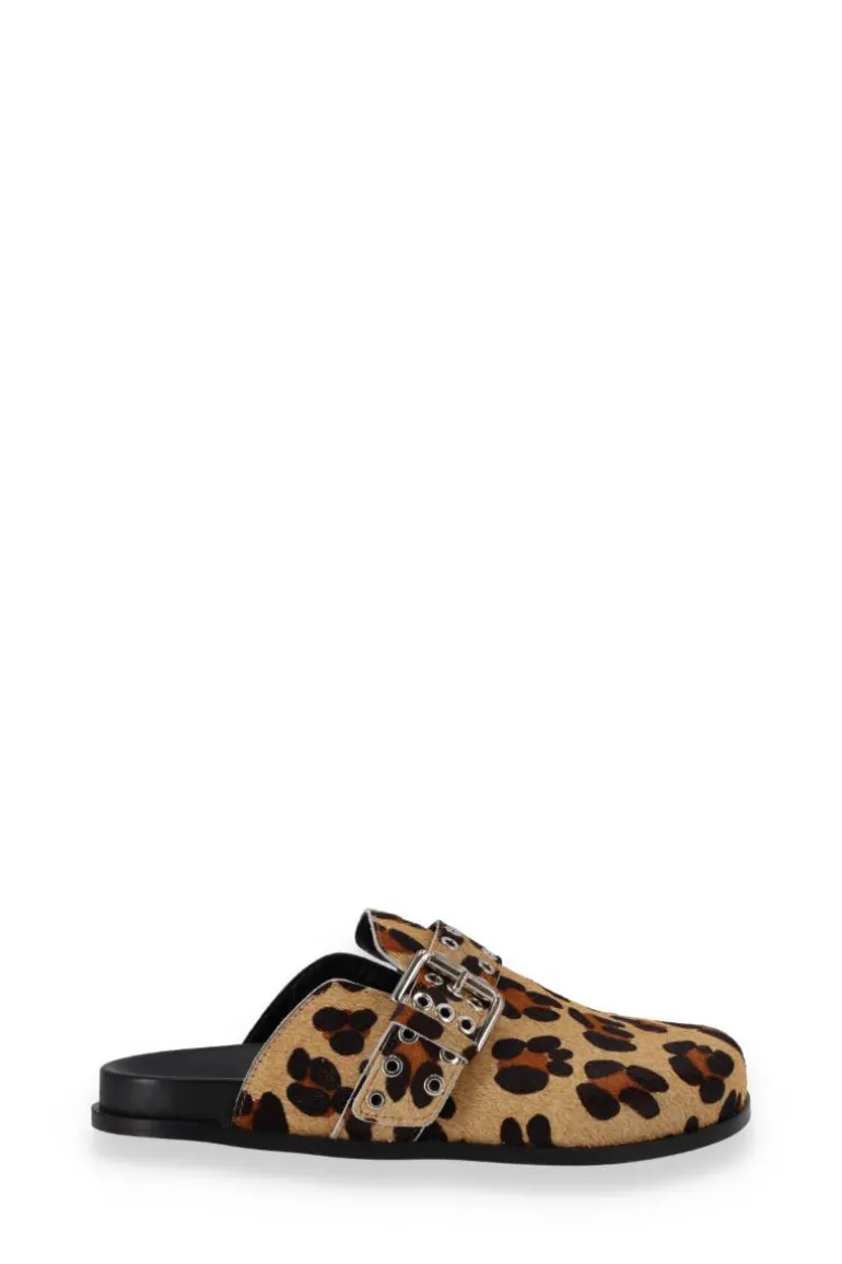 Heels<CULT MIA HALIA LEATHER MULES IN SOFT BEIGE