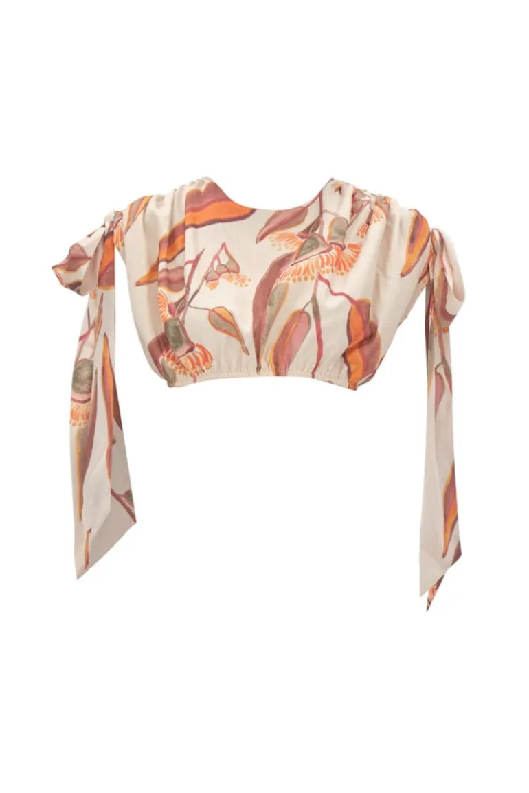 Tops<CULT MIA HALIMA EUCALYPTUS CROP TOP