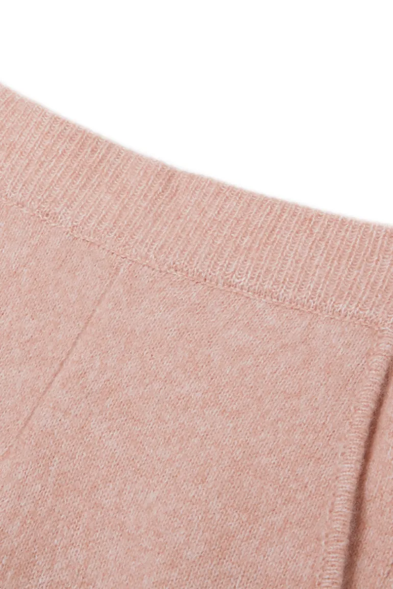 Pants<CULT MIA HEATHER SILK CASHMERE PANTS IN PINK Pearl Pink