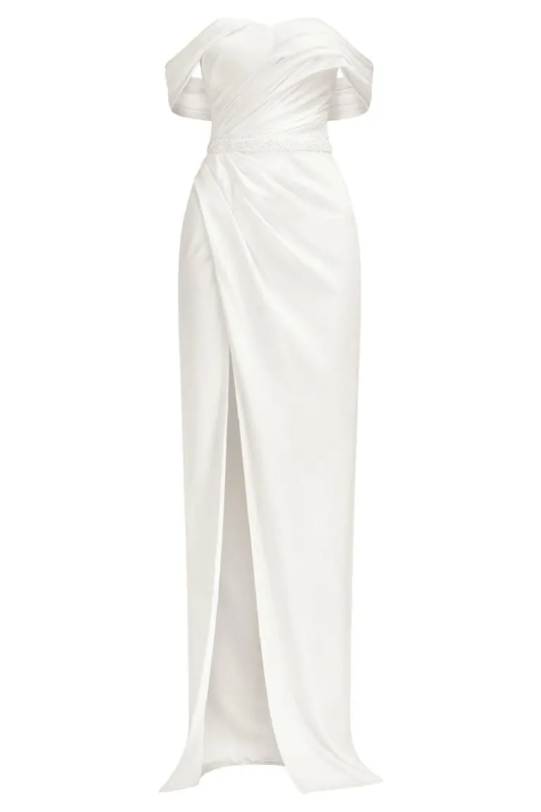 Dresses | Gowns<CULT MIA HELEN OFF-SHOULDER MAXI DRESS White