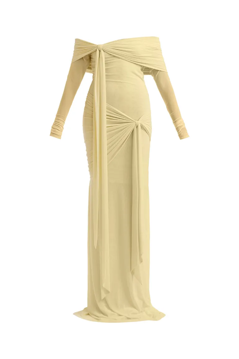 Dresses<CULT MIA HELOISE MAXI DRESS Butter Yellow