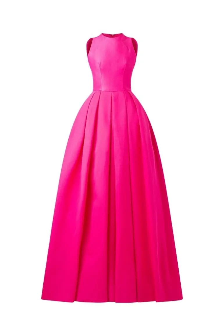 Dresses<CULT MIA HIGH NECK SLEEVELESS MAXI DRESS Fuchsia