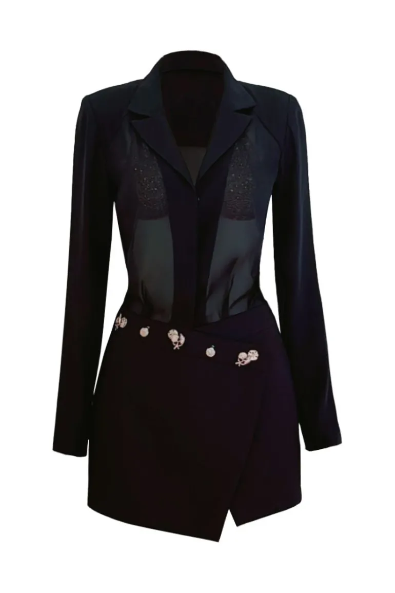 Outfit Sets<CULT MIA INSECTA SHORT SKIRT SET Black