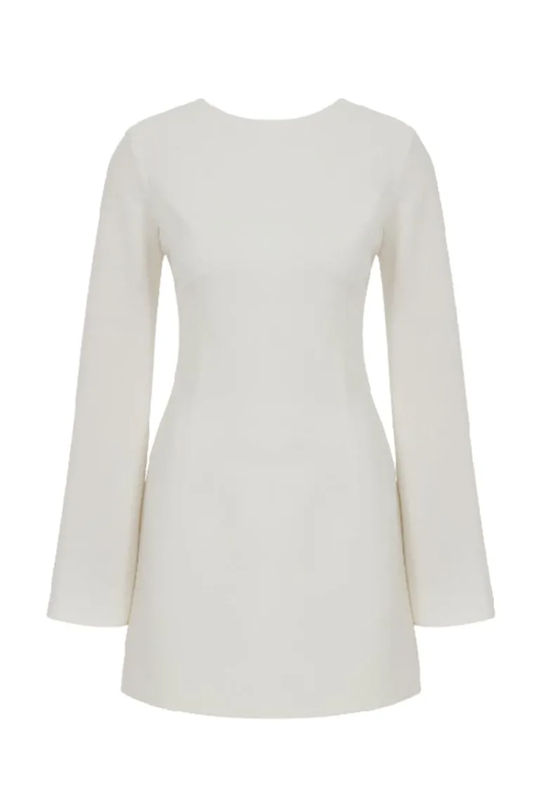 Dresses | Mini Dresses<CULT MIA IRA CREPE MINI DRESS Blanche