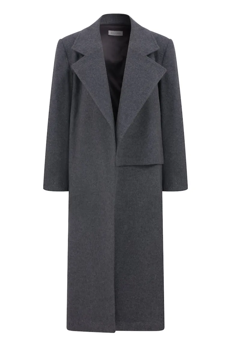 Coats<CULT MIA ISHA COAT IN DARK GREY Gray