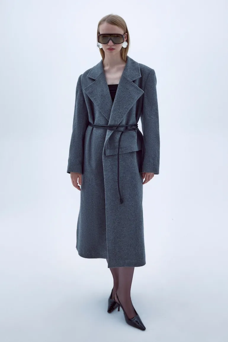 Coats<CULT MIA ISHA COAT IN DARK GREY Gray