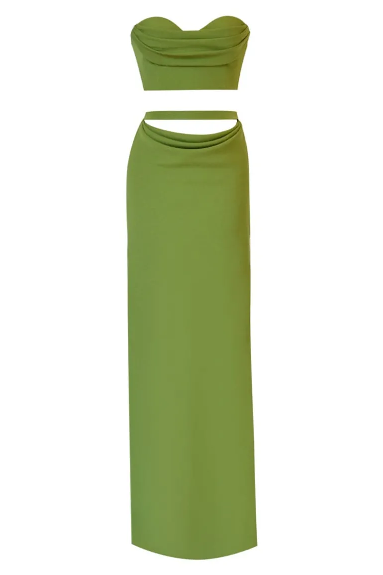 Outfit Sets<CULT MIA ISLA TOP AND SKIRT SET Green