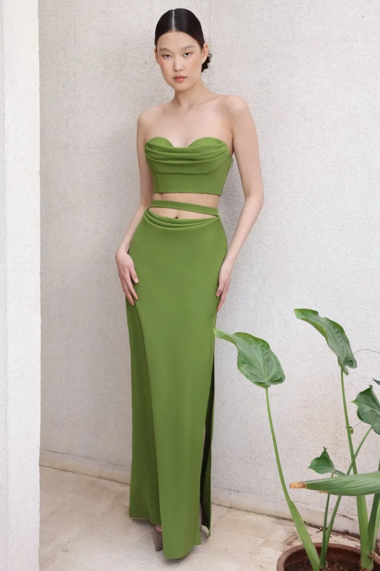 Outfit Sets<CULT MIA ISLA TOP AND SKIRT SET Green